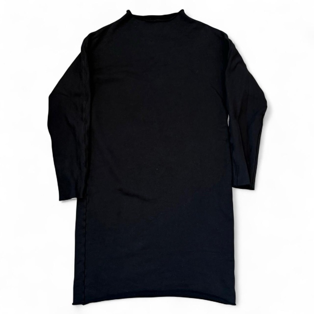 Frank & Eileen Izzie Sweatshirt Party Dress Womens Size M Raw Hem Funnel Neck